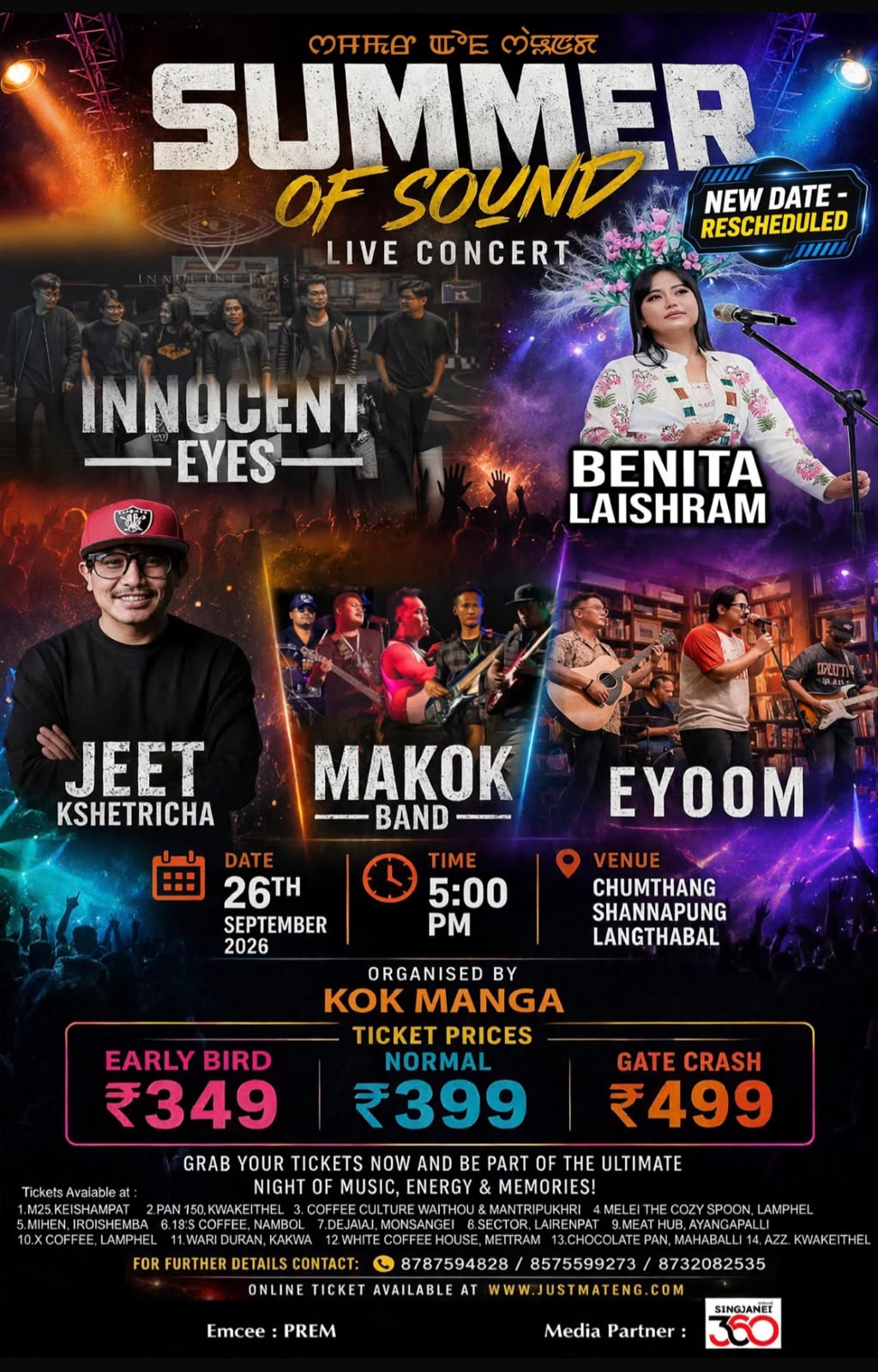 Summer of Sound Live Concert 2026 — Kok Manga presents